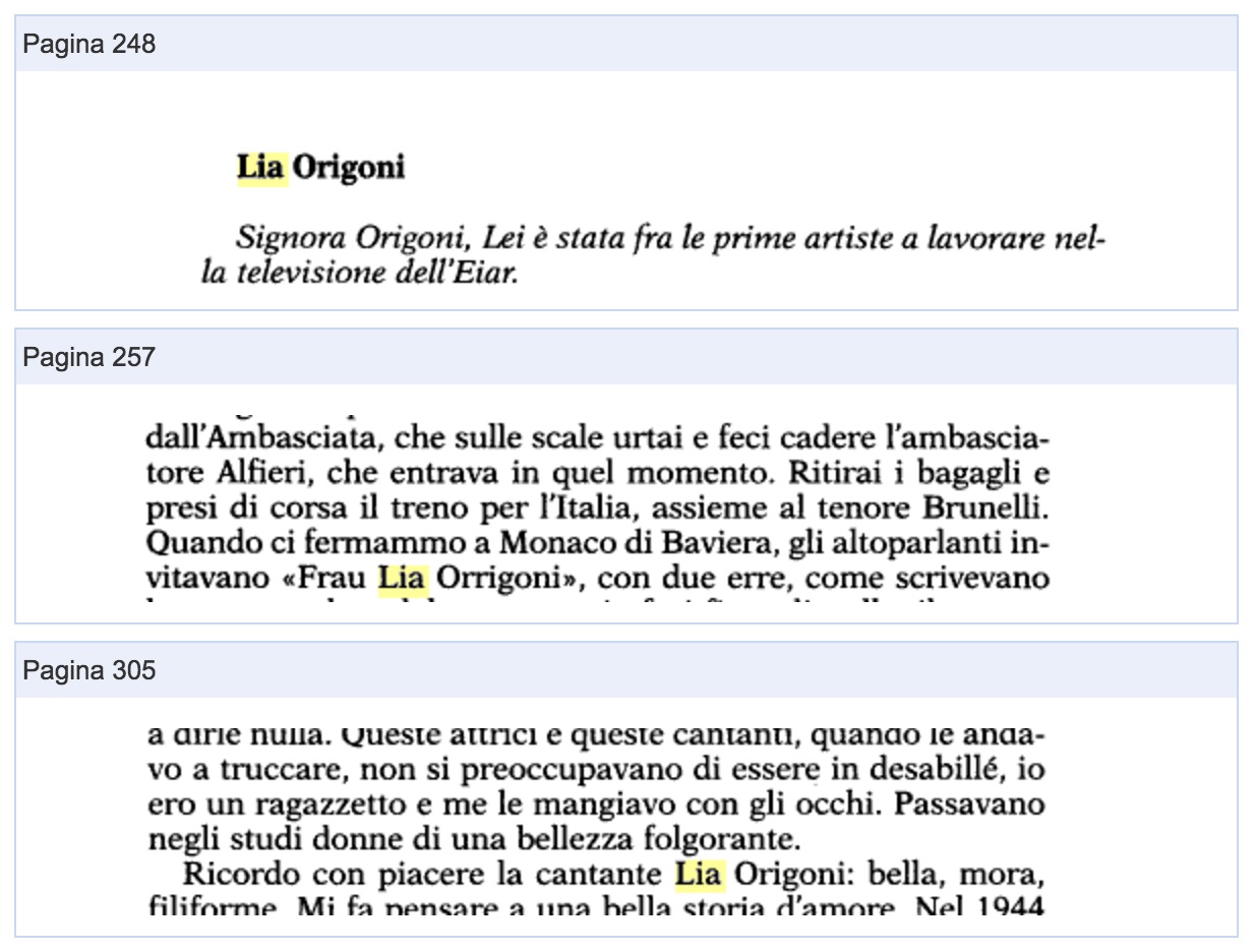 Lia nel "La TV di Mussolini"