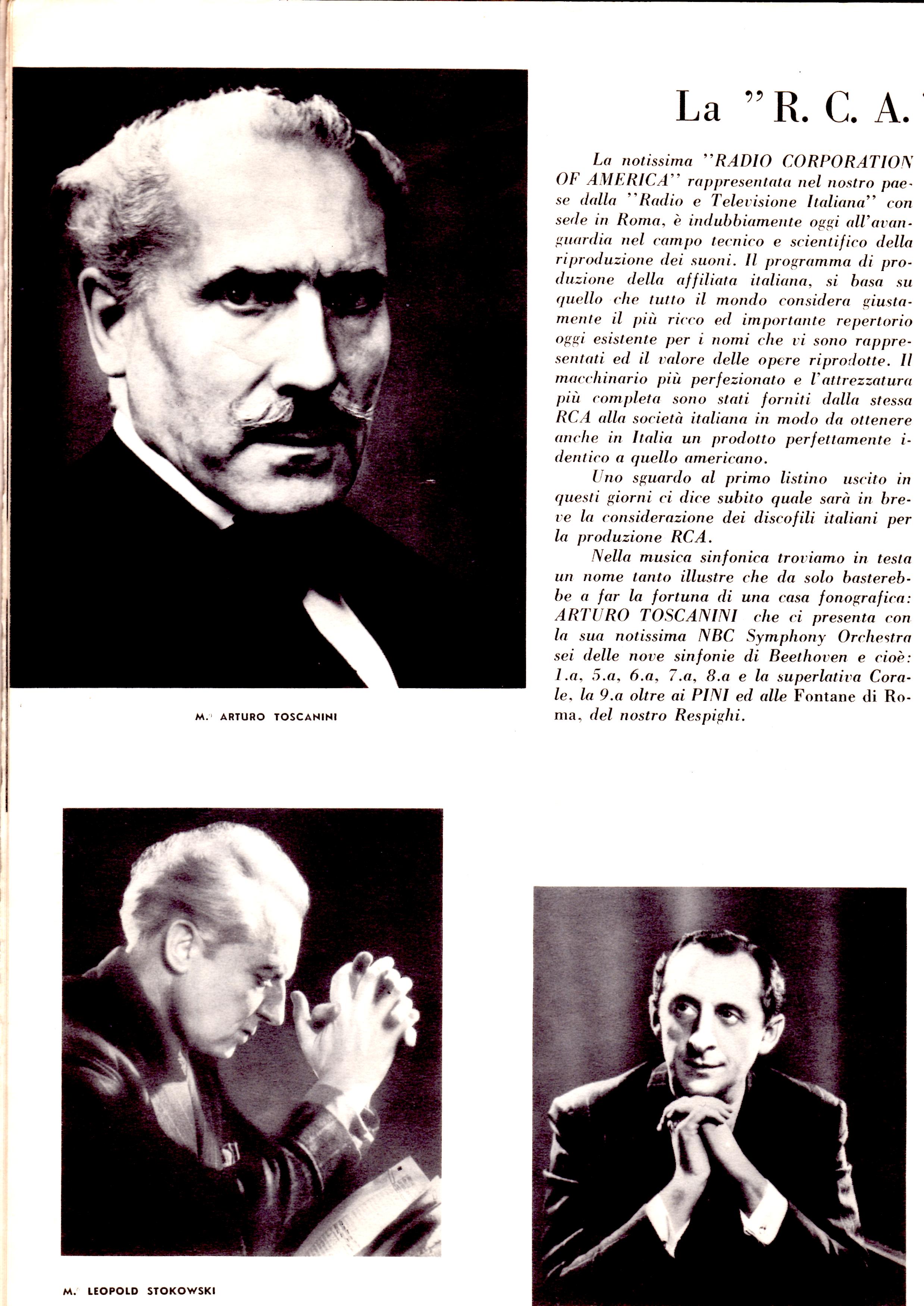 Lia Origoni punta di diamante della casa musicale RCA con Toscanini, Isa Barzizza e Modugno